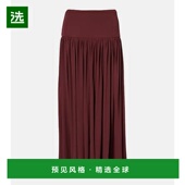香港直邮AYA 半身裙 MUSE 1h可退 女士 褶皱针织长款 red红色 舒适