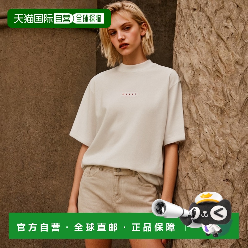 香港直邮Marni 短袖圆领T恤 THJE0263P1USCS87