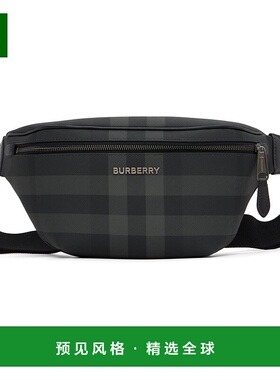 1h可退 香港直邮Burberry 巴宝莉 男士 灰色 Cason 腰包 8073267