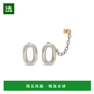 1h可退 香港直邮Rabanne 女士 XL 链环耳夹 metal金属色 舒适时尚