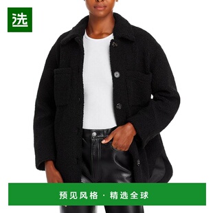 1h可退 【美国直邮】Rails Connie 女士仿羊羔毛长袖泰迪外套 短