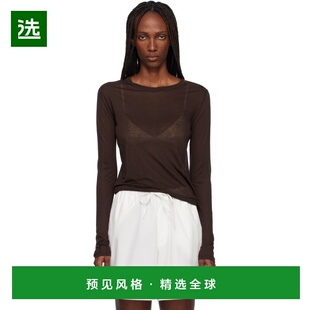 1h可退 香港直邮Baserange 女士 棕色长袖 T 恤 TOLS 舒适时尚
