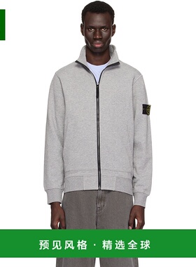 1h可退 香港直邮Stone Island 石头岛 男士 灰色纹章夹克 K1S1561