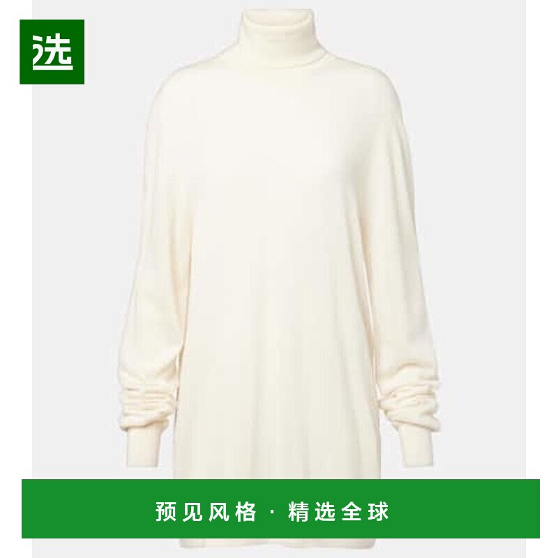 1h可退 香港直邮The Row 女士 Lizzy 羊绒高领毛衣 white白色 舒