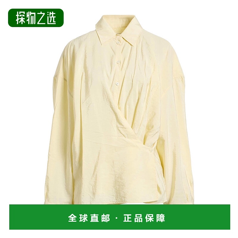 香港直邮Lemaire 女士 Blouses 纯色衬衫 beige米色 舒适时尚