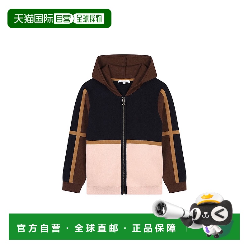 1h可退 香港直邮Chloe 蔻依 女童 棉&羊毛针织开衫童装 blue蓝色