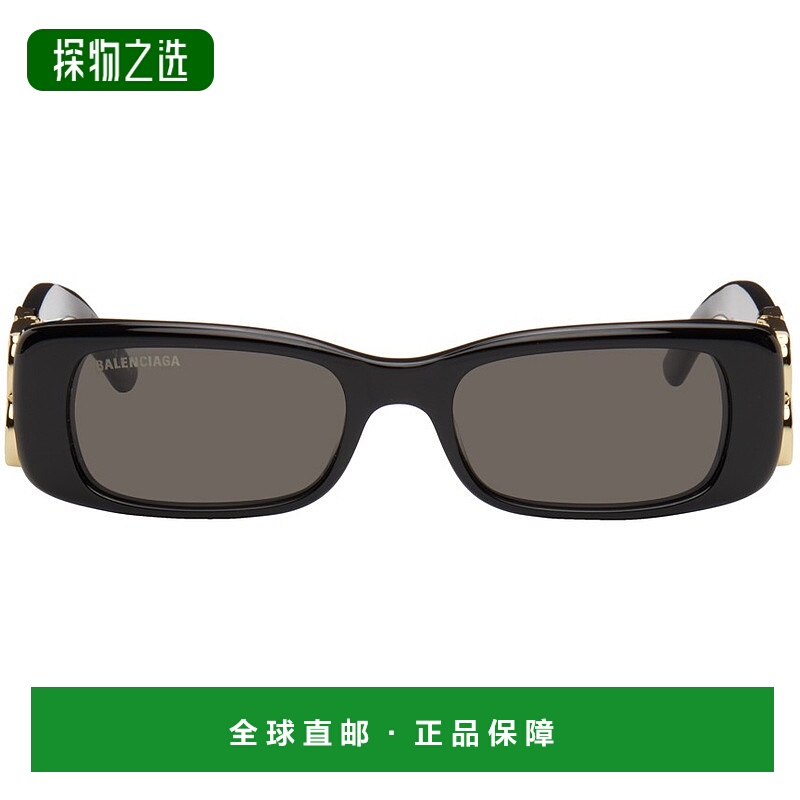 1h可退 香港直邮Balenciaga 巴黎世家 女士 黑色 Dynasty Rectang