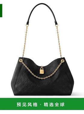 1h可退 欧洲直邮LV/路易威登 Anytime MM女士黑色牛皮单肩包