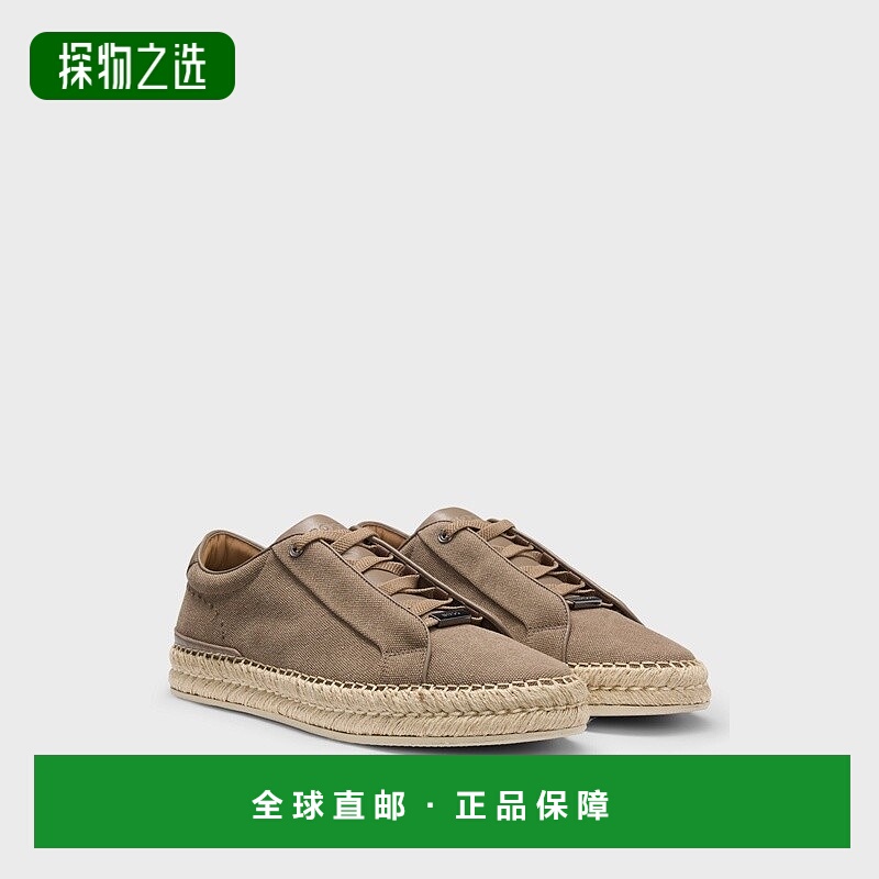 欧洲直邮HUGO BOSS雨果BOSS BLACK GARY EXTRALIGHT棉混纺运男鞋