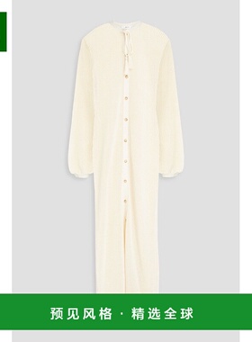 1h可退 香港直邮Frame Denim 女士 钩花棉混纺中长连衣裙 WE24KDR