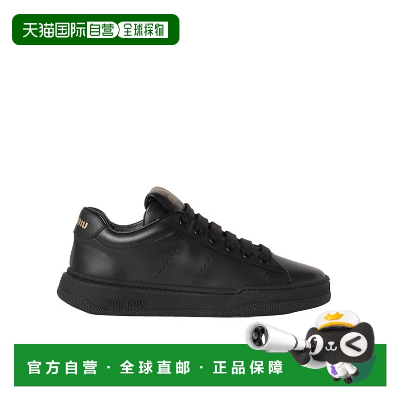 香港直邮Miu Miu 系带低帮休闲鞋 5E916DLW4正品品牌休闲百搭