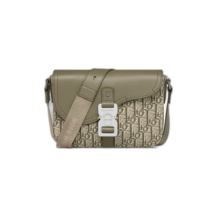 欧洲直邮CHRISTIAN DIOR（迪奥）24新款男士小号马鞍信使包单肩包