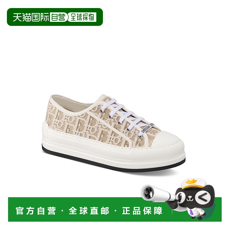 自营1h可退 欧洲直邮Dior 迪奥 Walk'n'Dior系列女士浅褐色棉质运