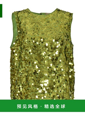 香港直邮N21 女士衬衫 T02450885339 SS2022 绿色 徽标背心