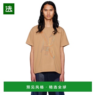 1h可退 香港直邮Andersson Bell 男士 驼色 Essential T 恤 atb90
