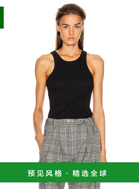 1h可退 香港直邮TOTÊME 女士 曲线罗纹背心 211437772 black黑色