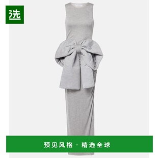 1h可退 香港直邮J.W. Anderson 女士 蝴蝶结装饰长款连衣裙长裙