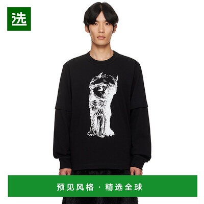 1h可退 香港直邮Sacai 男士 黑色 Where The Wild Things Are 系