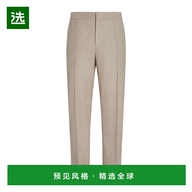 香港直邮Zegna 折痕休闲裤 UGI20A2TT46