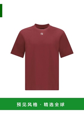 香港直邮FENDI 男士T恤 FY0936ARYYF0HM6 CO 红色 Cotton T-Shirt