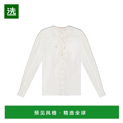 香港直邮ULLA JOHNSON 女士衬衫 PF250217PRISTINE AW2025长袖