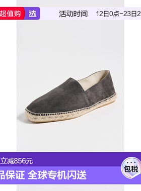 1h可退 香港直邮manebi 男士 绒面革方头麻底鞋  舒适时尚