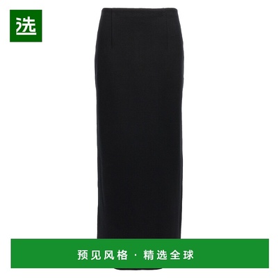 1h可退 香港直邮AURALEE 女士 双面针织半身裙 A25SS02WFBLACK