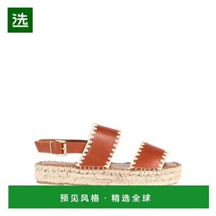 1h可退 【美国直邮】ALOHAS女士时装凉鞋平底圆头真皮时尚舒适 百