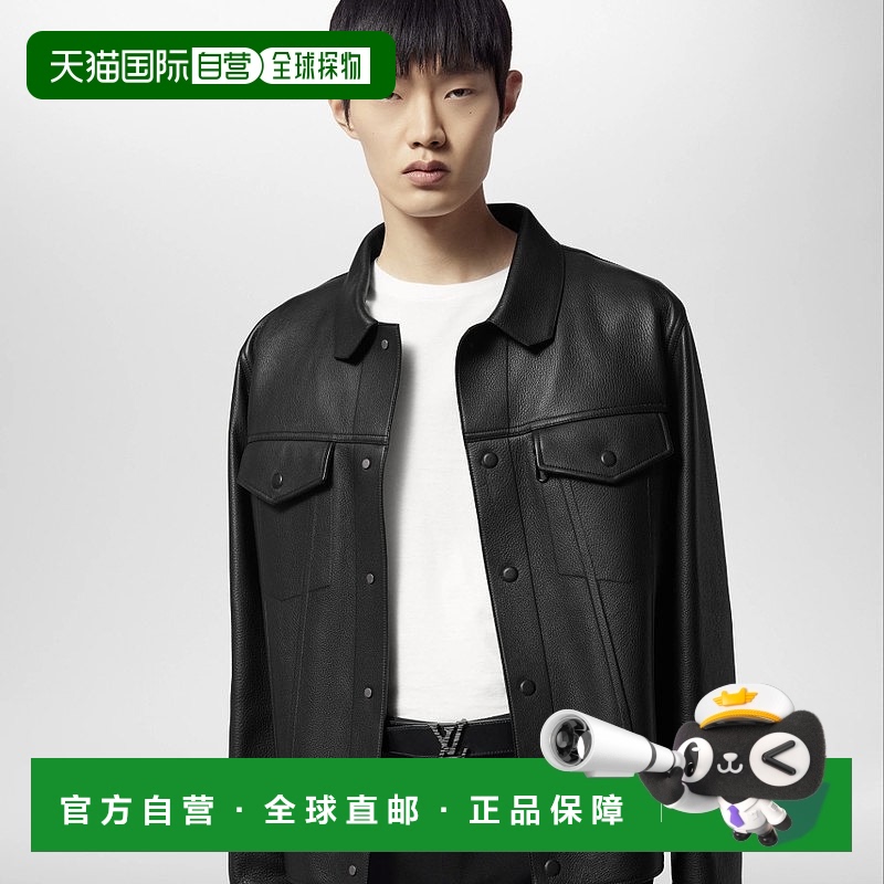 自营1h可退 欧洲直邮LV/路易威登 男士深灰色皮革腰带新款皮带