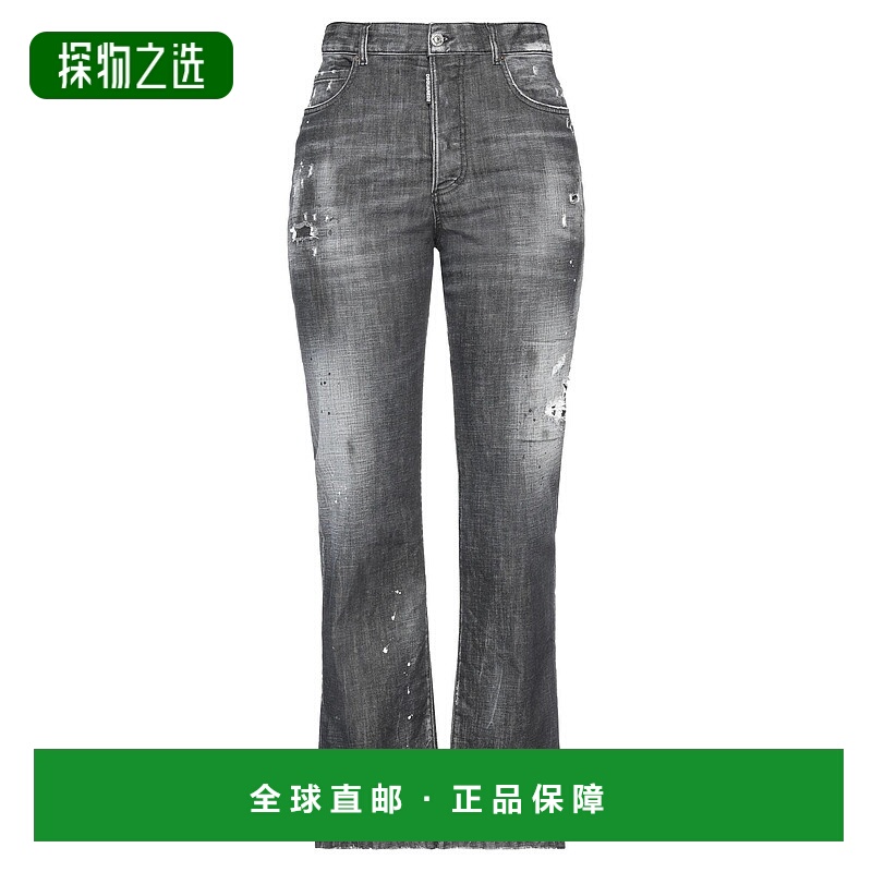 香港直邮Dsquared2 二次方 女士 牛仔长裤 black黑色 舒适时尚