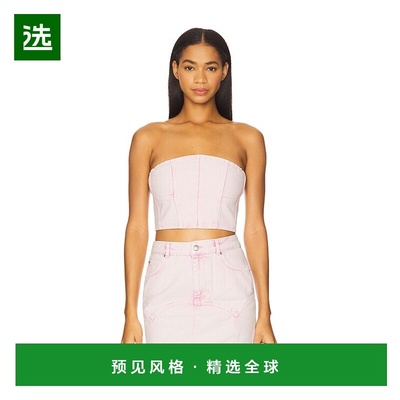 1h可退 香港直邮Fleur Du Mal 女士 染色牛仔紧身胸衣 TP0666