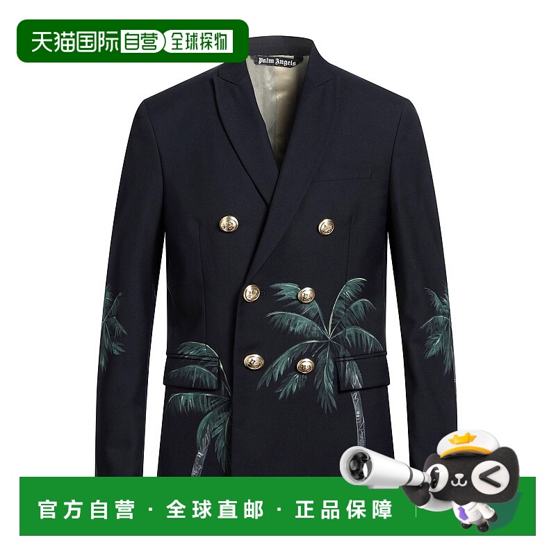 1h可退 香港直邮Palm Angels 棕榈天使 男士 西装外套 blue蓝色