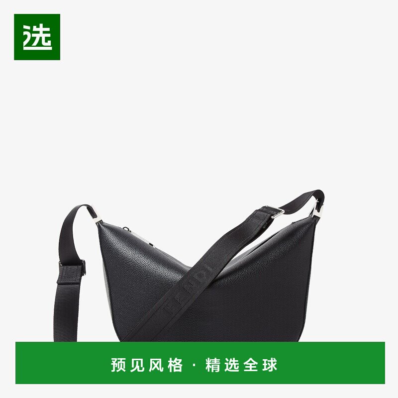 1h可退 欧洲直邮FENDI (2025) Fendi Melon 中号方形 FF-黑色皮包