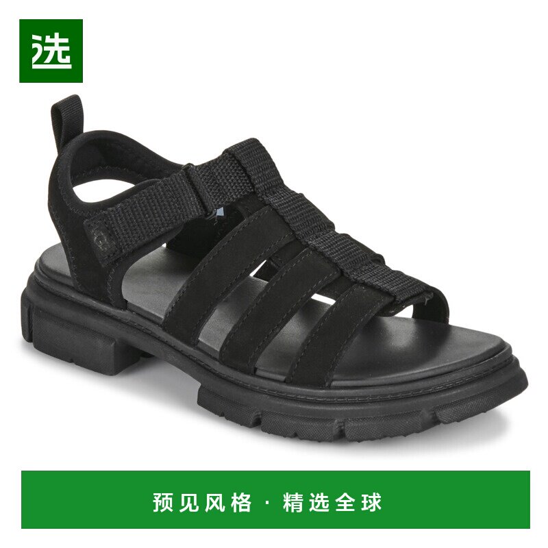 欧洲直邮UGG  KIDS' ASHTON MULTISTRAP 女童鞋凉鞋 1152821K-BLK图片