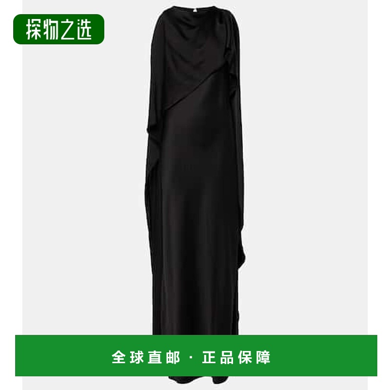 香港直邮Simkhai 女士 Izel 缎面礼服 black黑色 舒适时尚