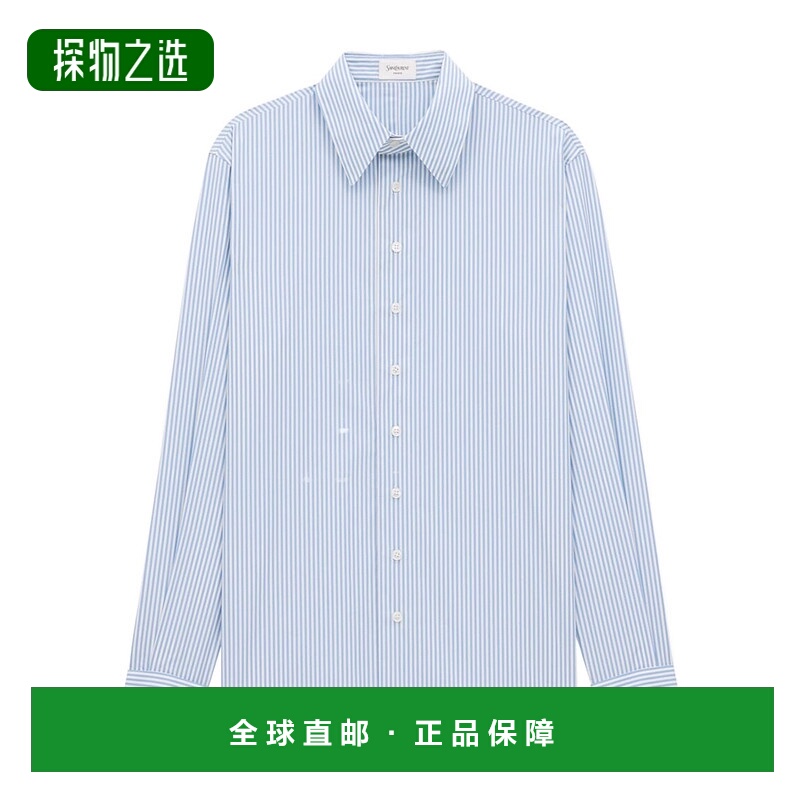 香港直邮Saint Laurent 条纹衬衫 813932Y1L02