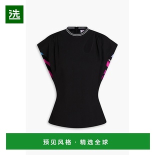 1h可退 香港直邮Emilio Pucci 璞琪 女士 剪口印花绉纱上衣 3URM5