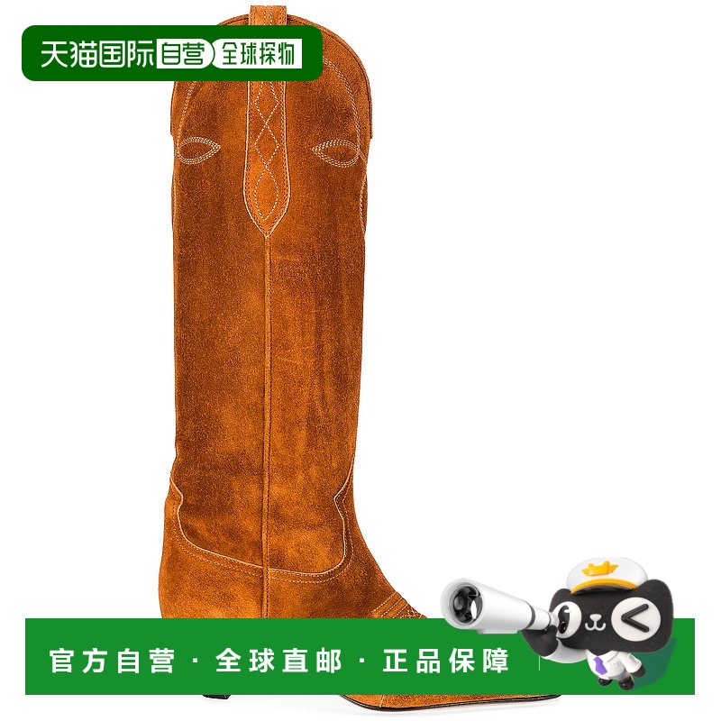 1h可退 香港直邮KHAITE 女士 Dallas 及膝长筒靴 F1009726麂皮