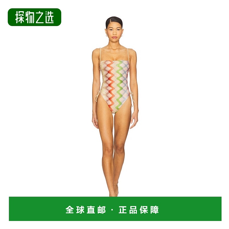 1h可退 香港直邮MISSONI 米索尼 女士 连身连体泳衣 MS25SP0K