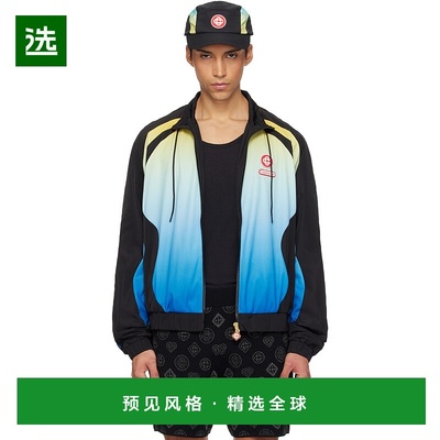 1h可退 香港直邮Casablanca 男士 黑色 & 蓝色 Football Windbrea