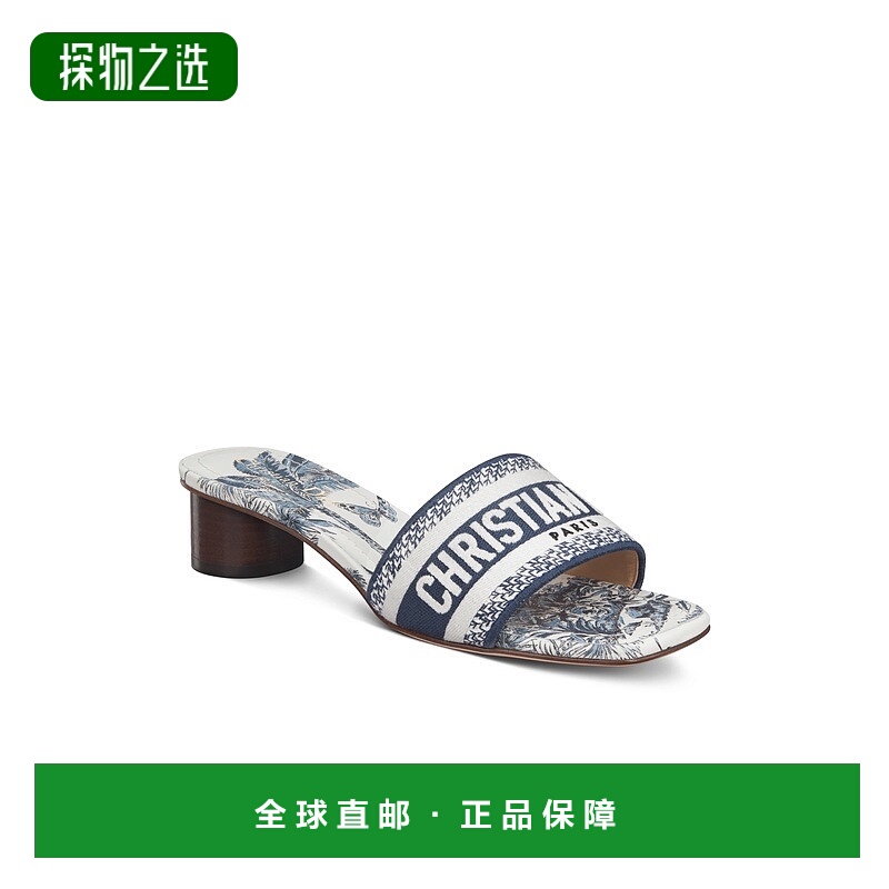 欧洲直邮Dior/迪奥 女士Dway iviera高跟穆勒鞋