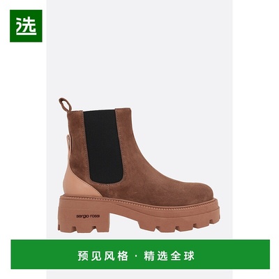1h可退 香港直邮Sergio Rossi 塞乔·罗西 女士 圆头短筒靴 B0484
