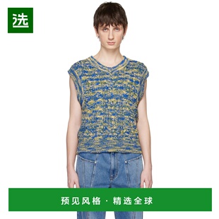 1h可退 香港直邮Andersson Bell 男士 蓝色 & 黄色 Otreto 马甲 a