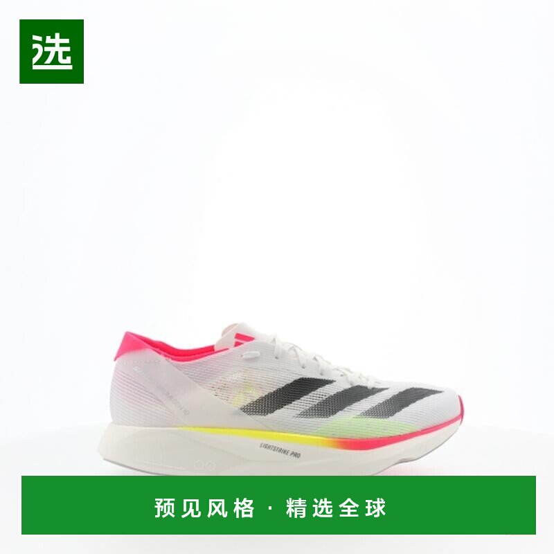 欧洲直邮Adidas阿迪达斯 ADIZERO 女士运动鞋网布户外鞋白色