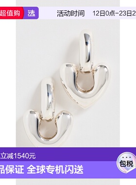 1h可退 香港直邮Annika Inez 女士 大号心形水滴耳环 metal金属色