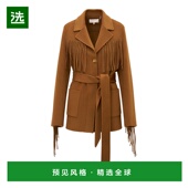 香港直邮LOVESHACKFANCY 女士 Maebella 1h可退 流苏羊毛西装 外套
