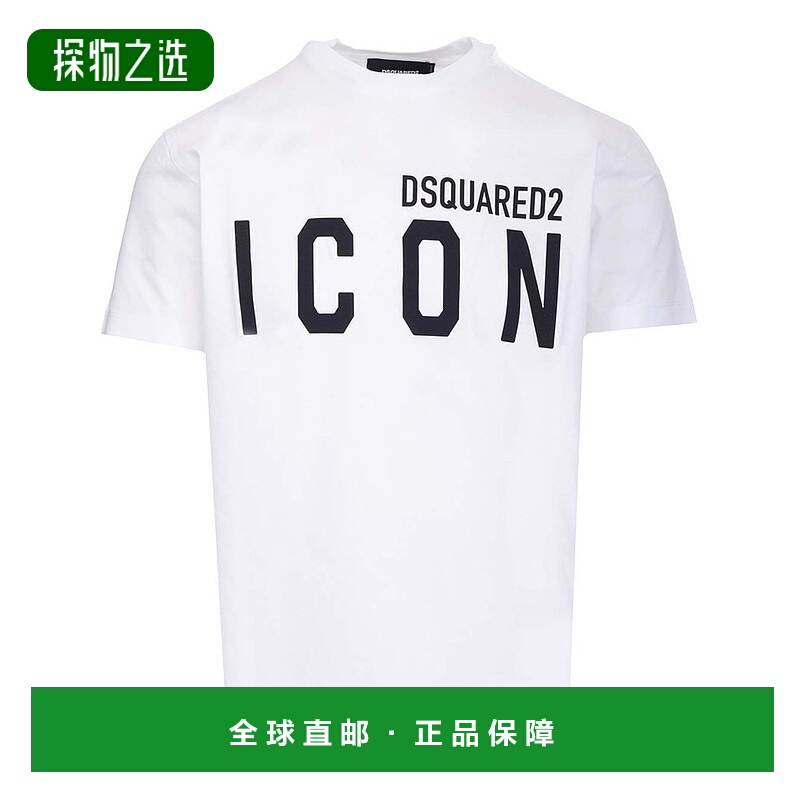 香港直邮Dsquared2 二次方 男士 徽标印花 T 恤 S79GC0003S23009