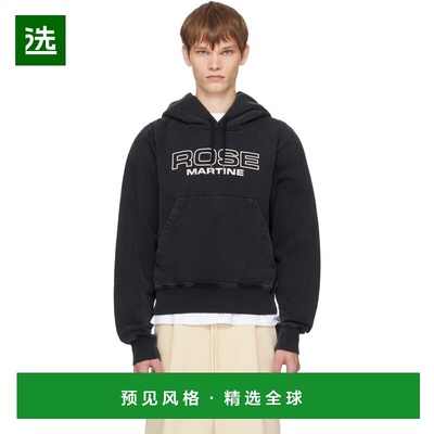 1h可退 香港直邮Martine Rose 男士 黑色 Shrunken 连帽衫 625JS0