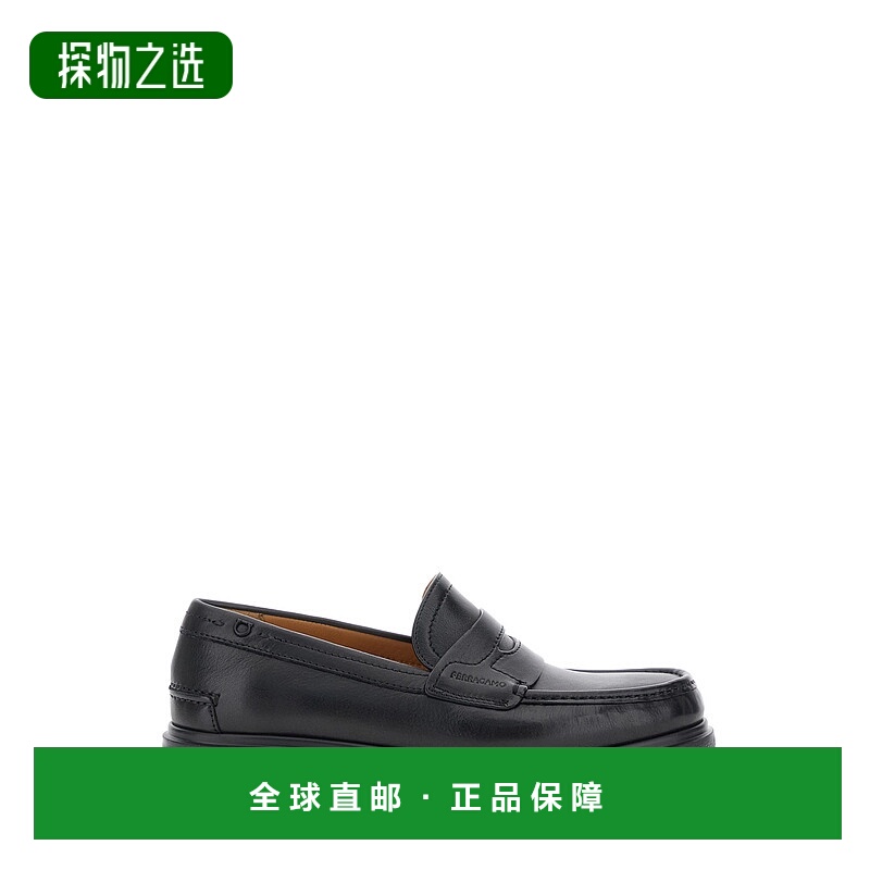 香港直邮Salvatore Ferragamo 菲拉格慕 男士 'Brema' Tonal 黑色
