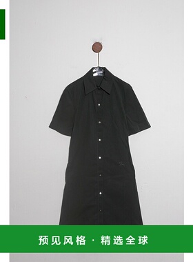 1h可退 香港直邮Burberry 巴宝莉 女士 Cotton Blend Shirt Dress